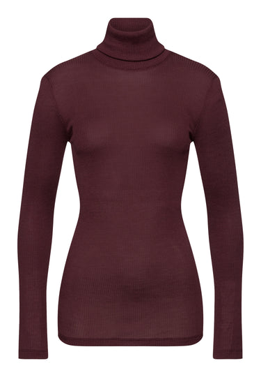70901 Maria Turtleneck Shirt - 2483 Deep Maroon
